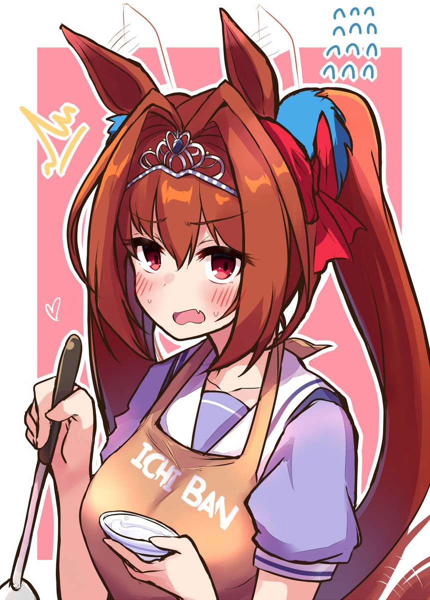 This is a pixiv picture whose title is 「スカーレットは良いお嫁さんになるな」.
