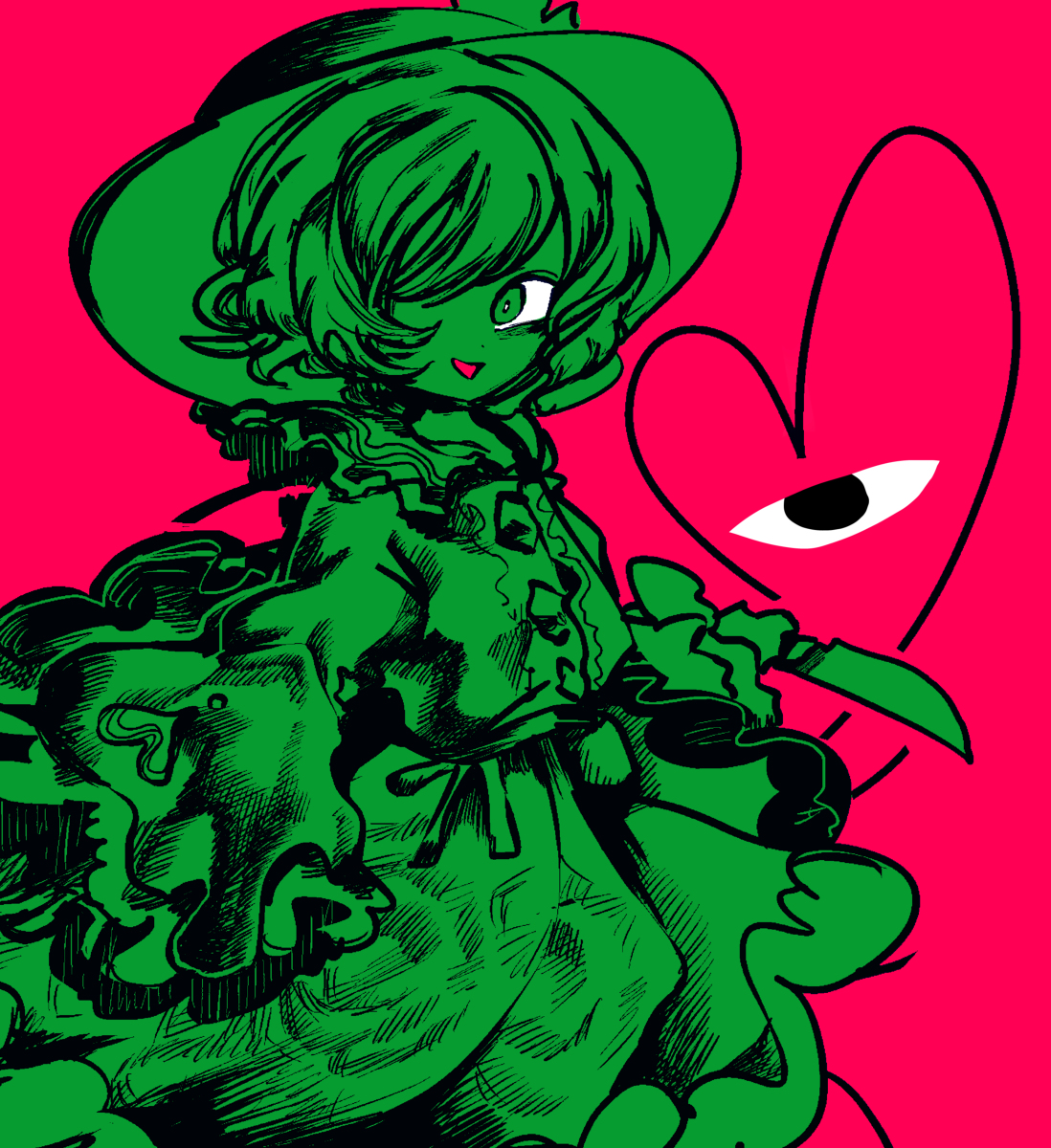 This is a pixiv picture whose title is ❤️.