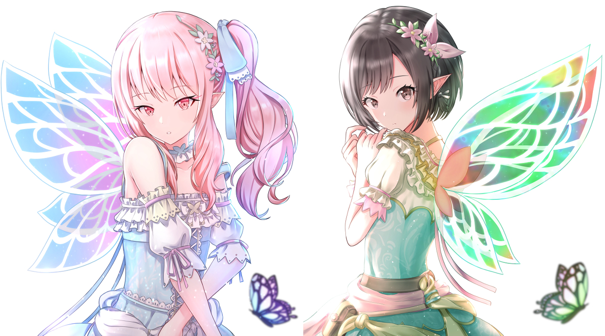 This is a pixiv picture whose title is 妖精さん.