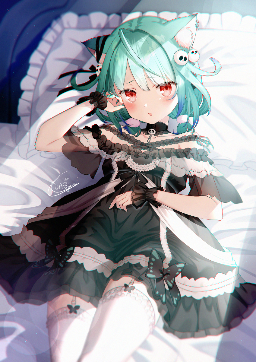 This is a pixiv picture whose title is 寝起きるしゃ.