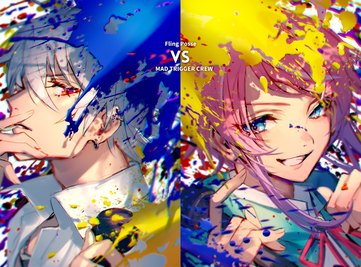 This is a pixiv picture whose title is Fling Posse VS MAD TRIGGER CREW.