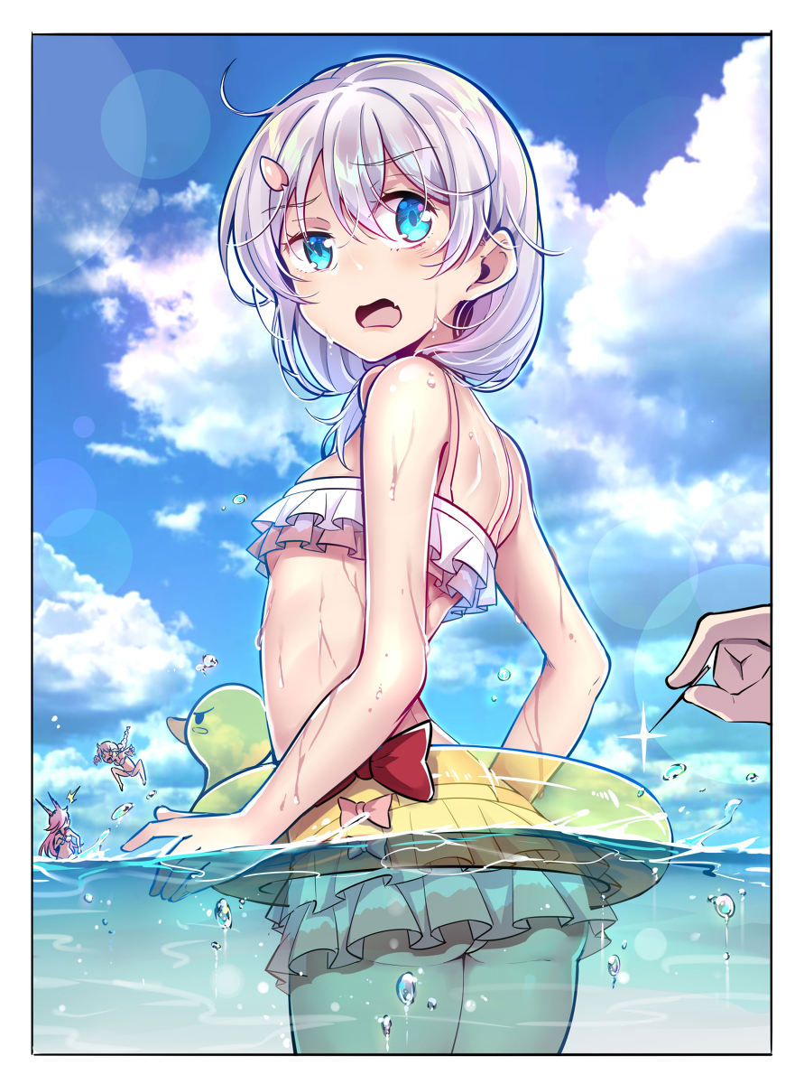 This is a pixiv picture whose title is 德莉莎泳装写真.