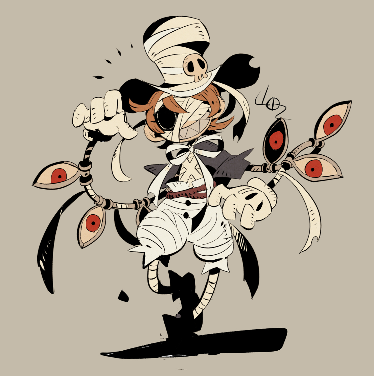 This is a pixiv picture whose title is ☠️.