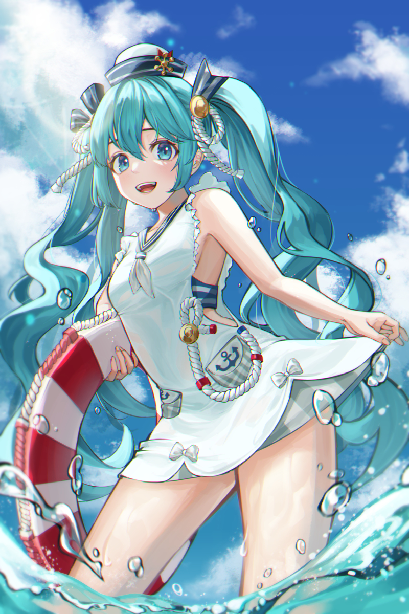 This is a pixiv picture whose title is 初音ミク 夏.ver.