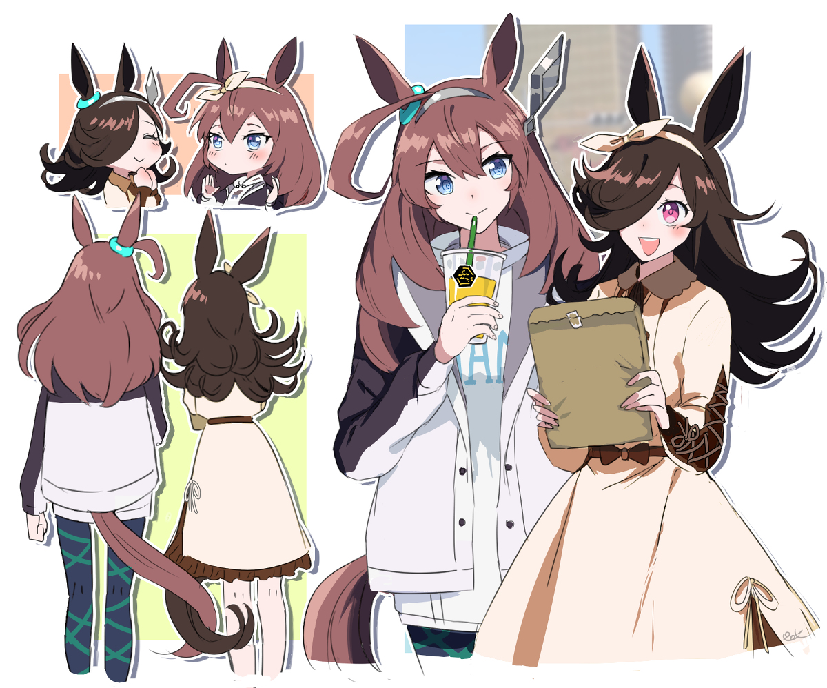 This is a pixiv picture whose title is ウマ娘3枚.