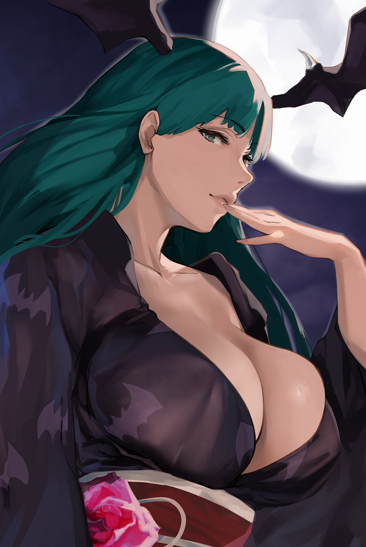 This is a pixiv picture whose title is Morrigan Aensland.