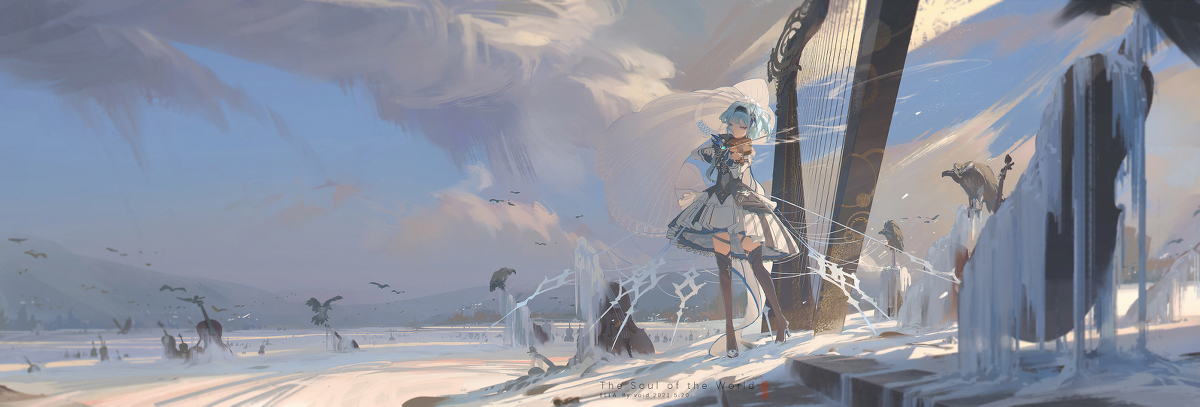 This is a pixiv picture whose title is 世界の鎮魂歌 - 雪.