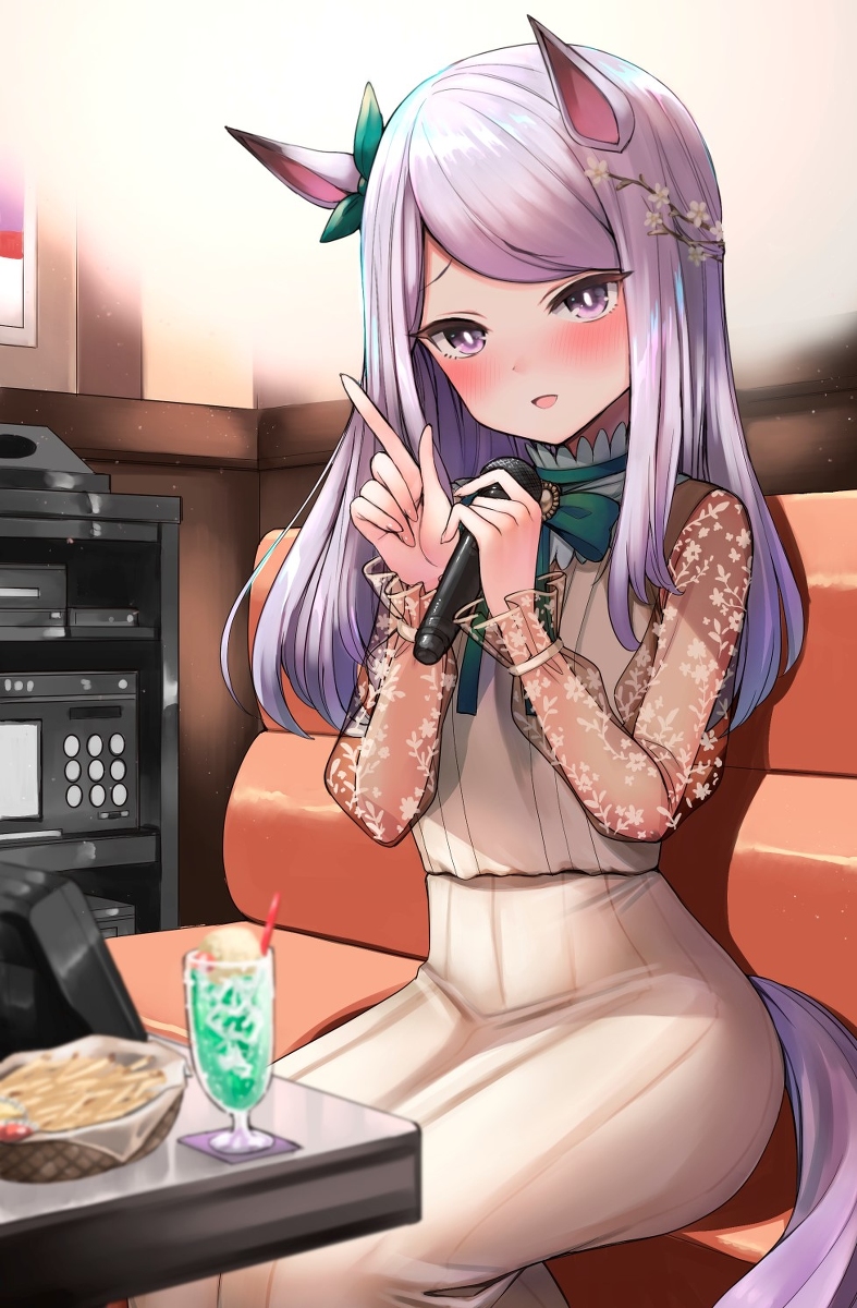 This is a pixiv picture whose title is もう一曲いっしょに歌っていただけますか？.
