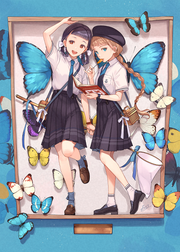 This is a pixiv picture whose title is 🦋.