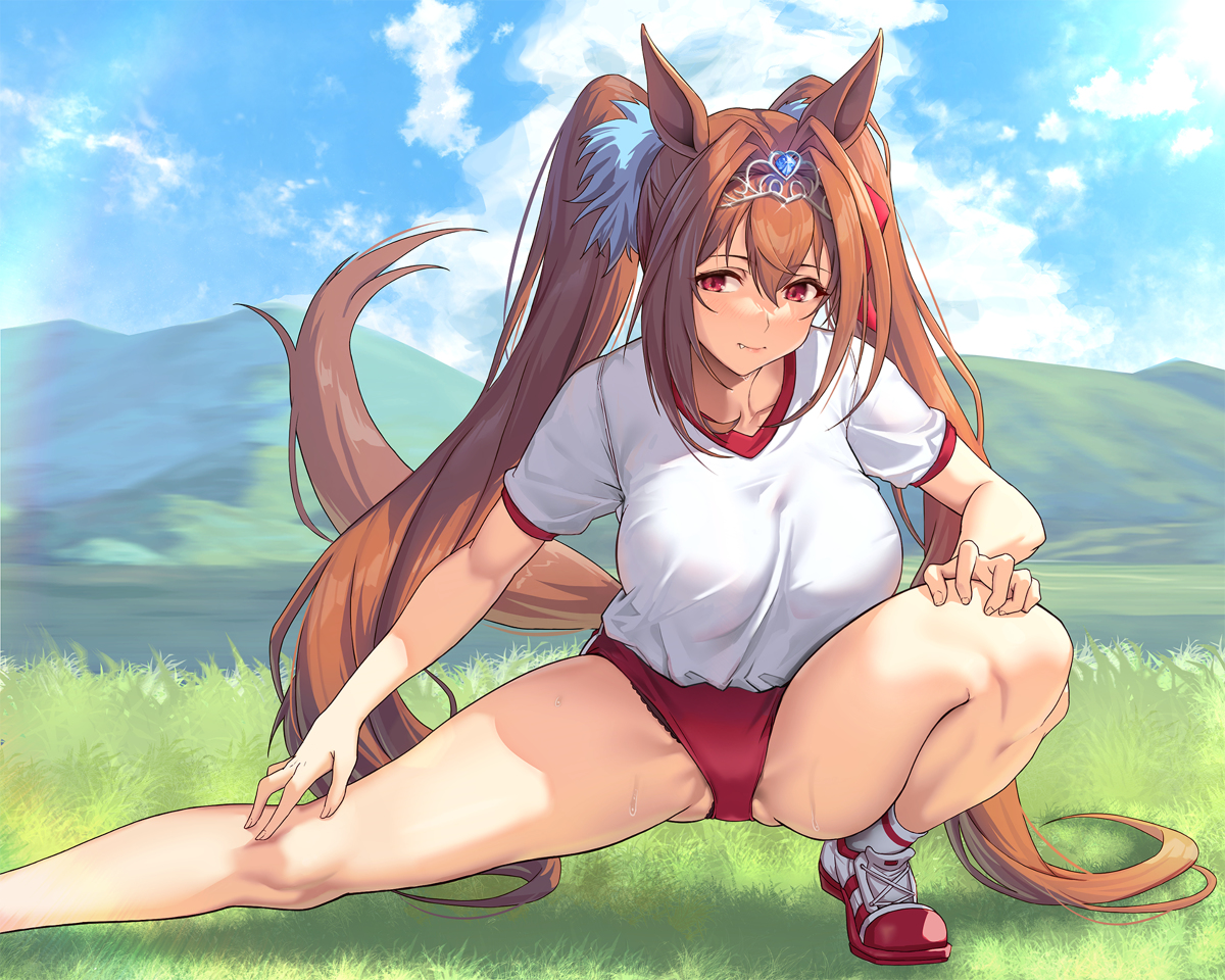 This is a pixiv picture whose title is ダイワスカーレット.