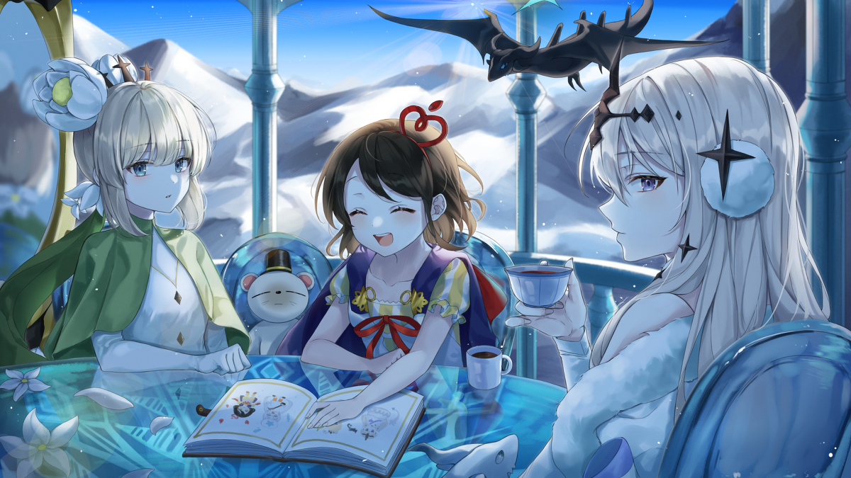 This is a pixiv picture whose title is 北境でのティーパーティー.