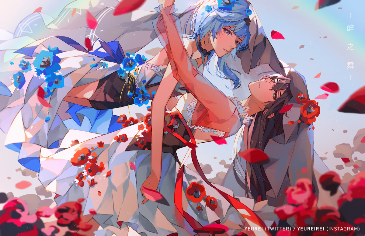 This is a pixiv picture whose title is 与罪人共舞一曲.