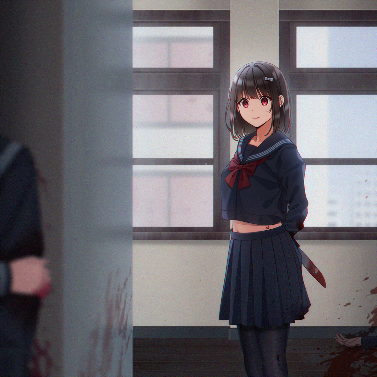 This is a pixiv picture whose title is かくれんぼ🙂.
