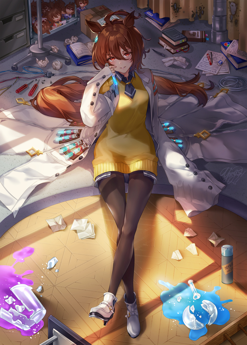 This is a pixiv picture whose title is 光速の探究者.