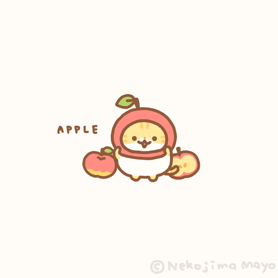 This is a pixiv picture whose title is 🍎APPLE🐈.