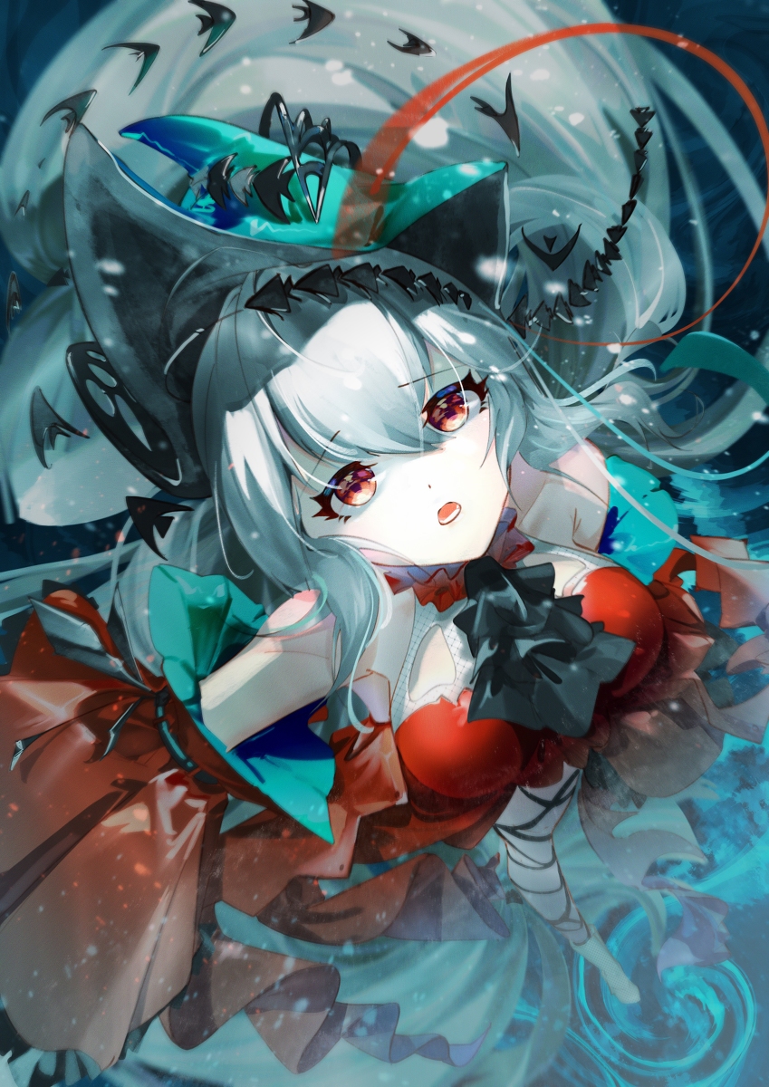 This is a pixiv picture whose title is 浊心斯卡蒂.