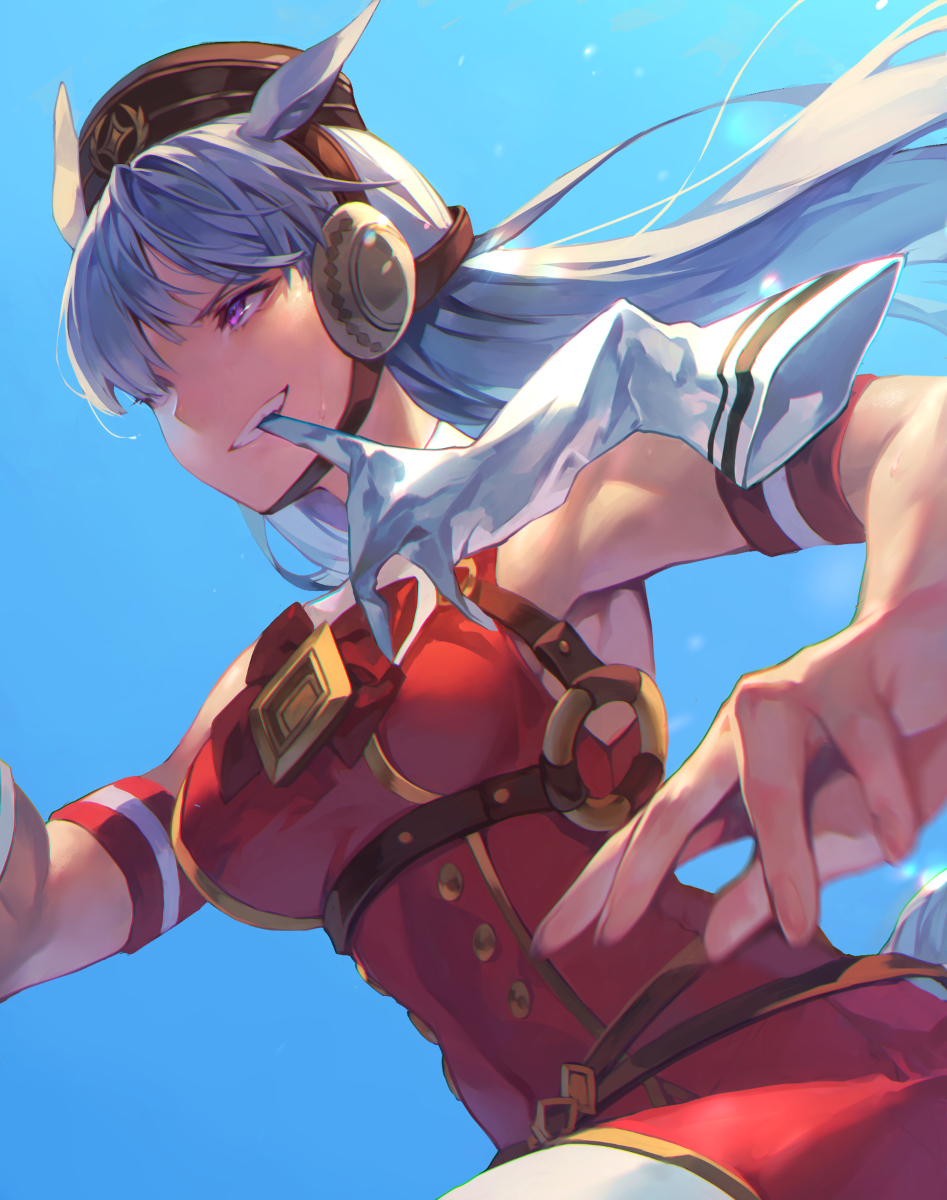 This is a pixiv picture whose title is 手袋は咬むもの.