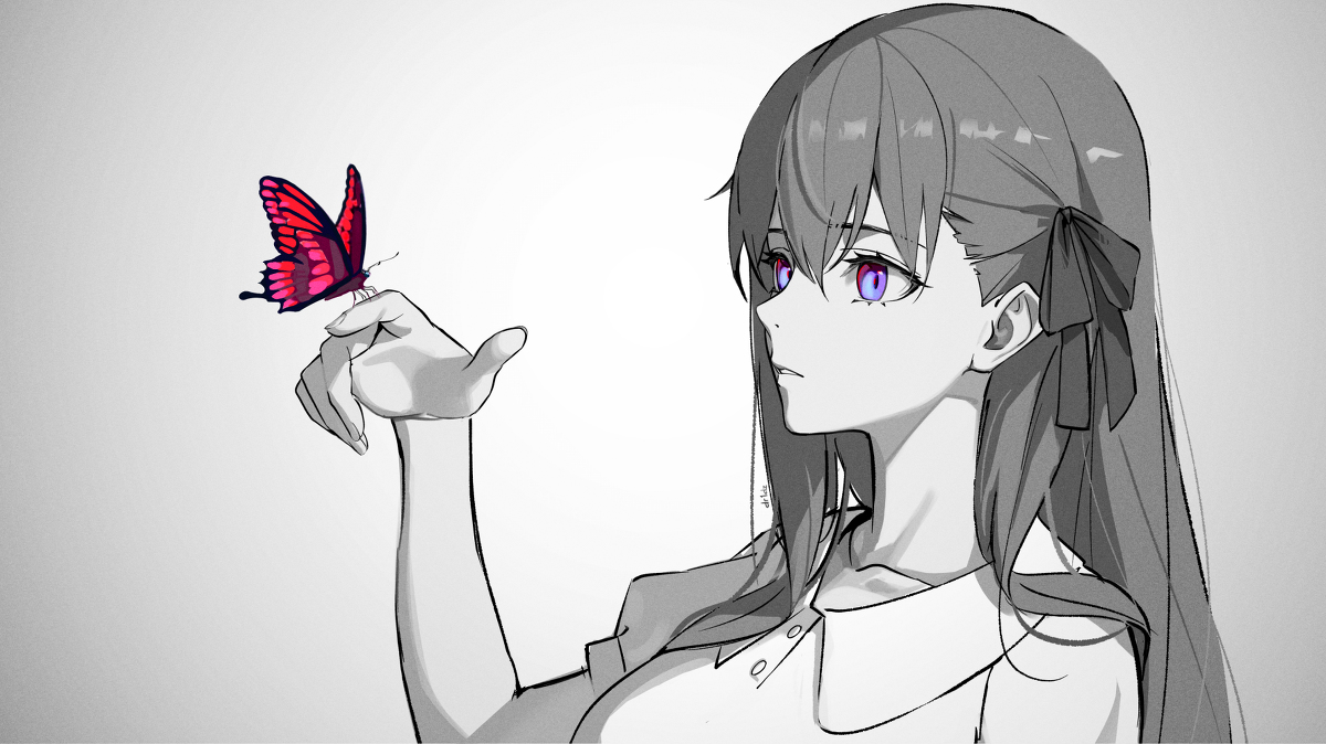 This is a pixiv picture whose title is Lost butterfly.