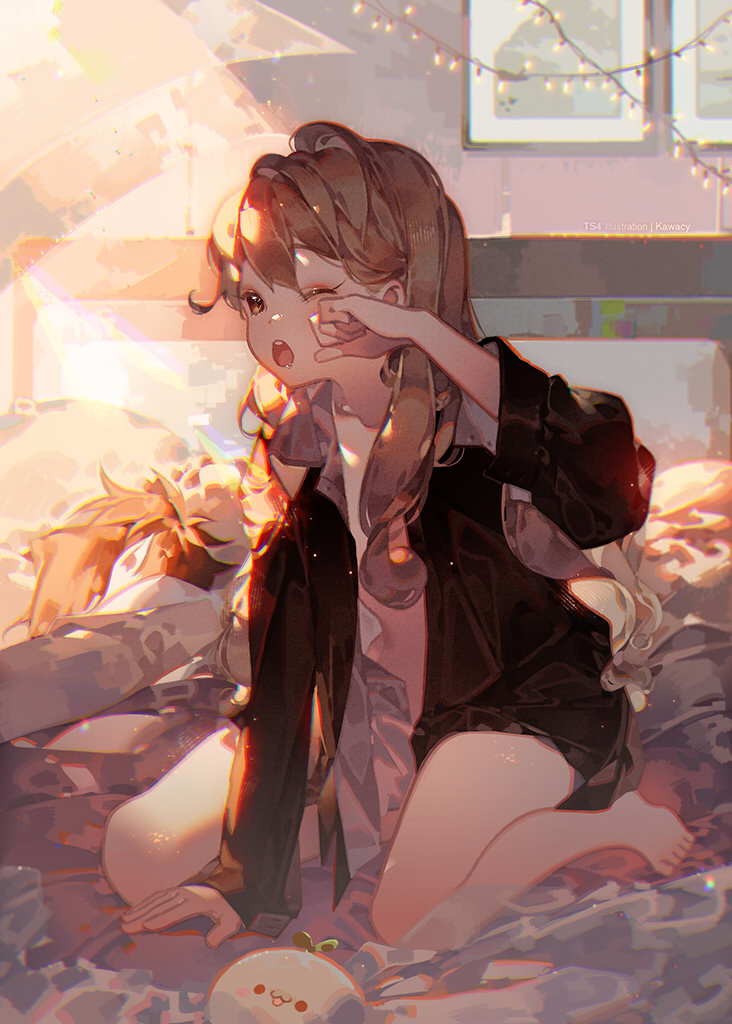 This is a pixiv picture whose title is おはよう.