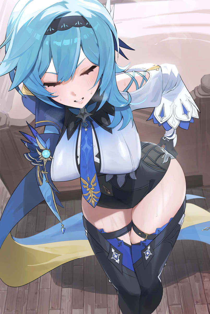 This is a pixiv picture whose title is Eula.