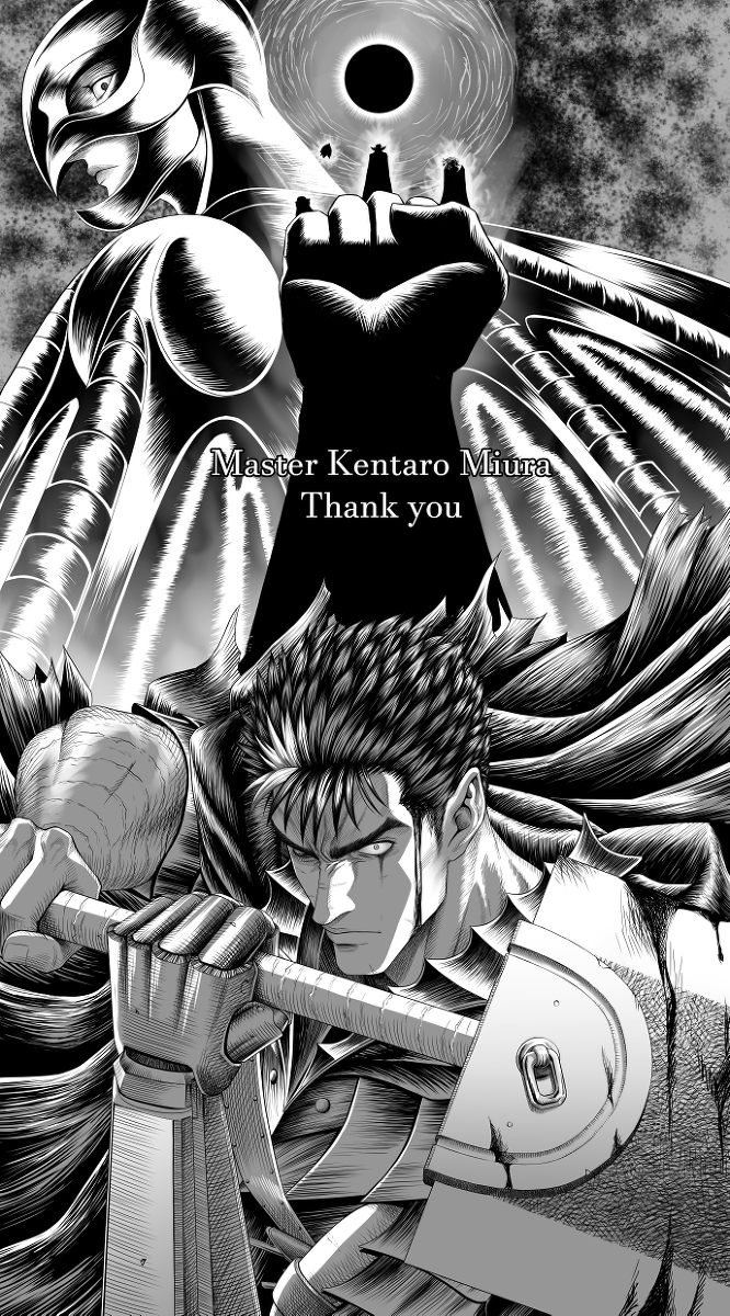 This is a pixiv picture whose title is BERSERK.