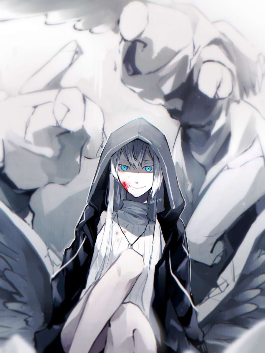 This is a pixiv picture whose title is 白を偽る.