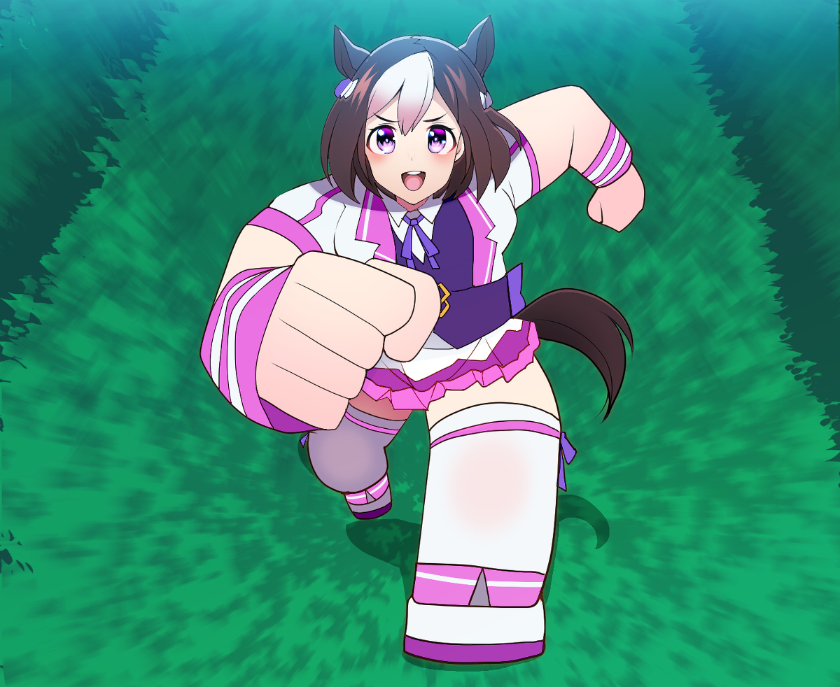 This is a pixiv picture whose title is 止まらないウマ娘.