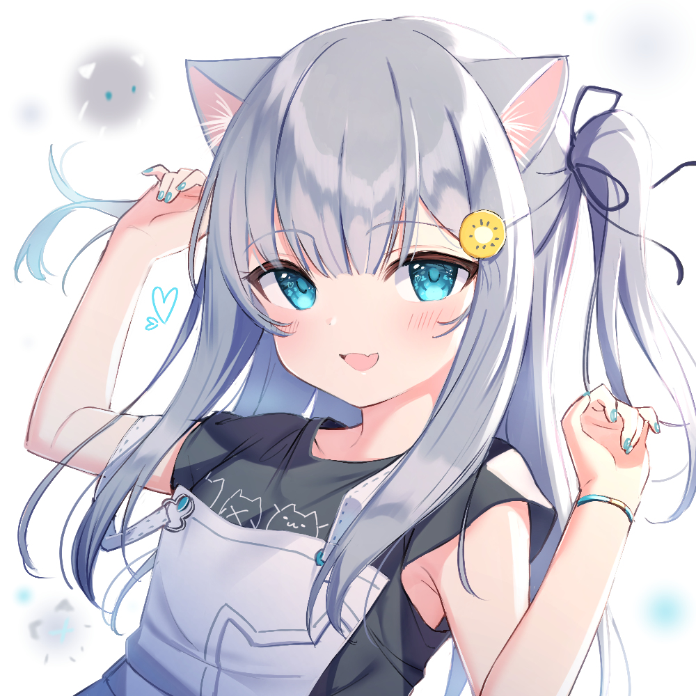 This is a pixiv picture whose title is nya💙.