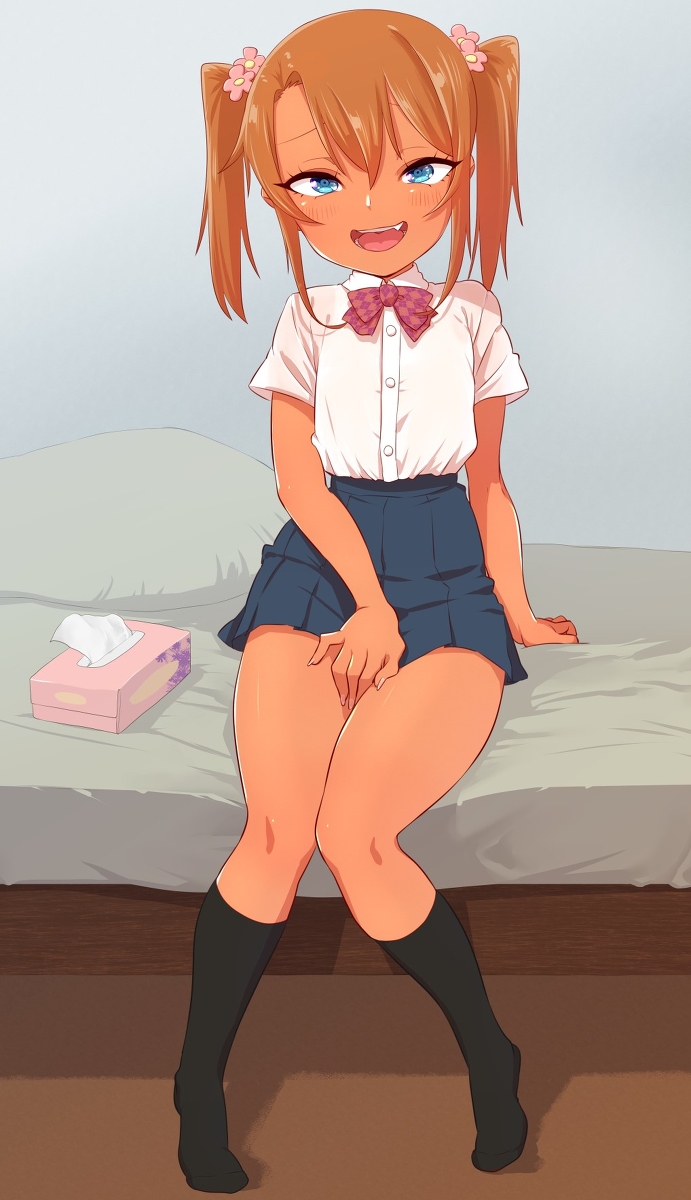 This is a pixiv picture whose title is jcとようじょのコスプレをするゆまちゃん.