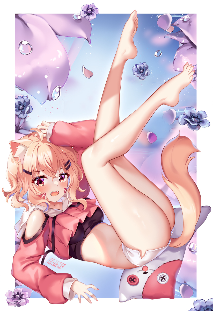 This is a pixiv picture whose title is Space Cat in Wonderland.