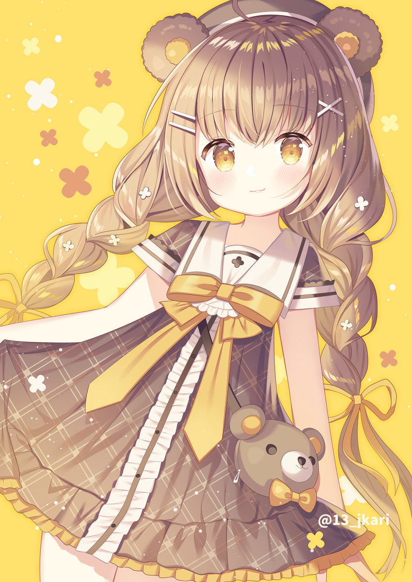 This is a pixiv picture whose title is 「新しいお洋服、どうですか？」.