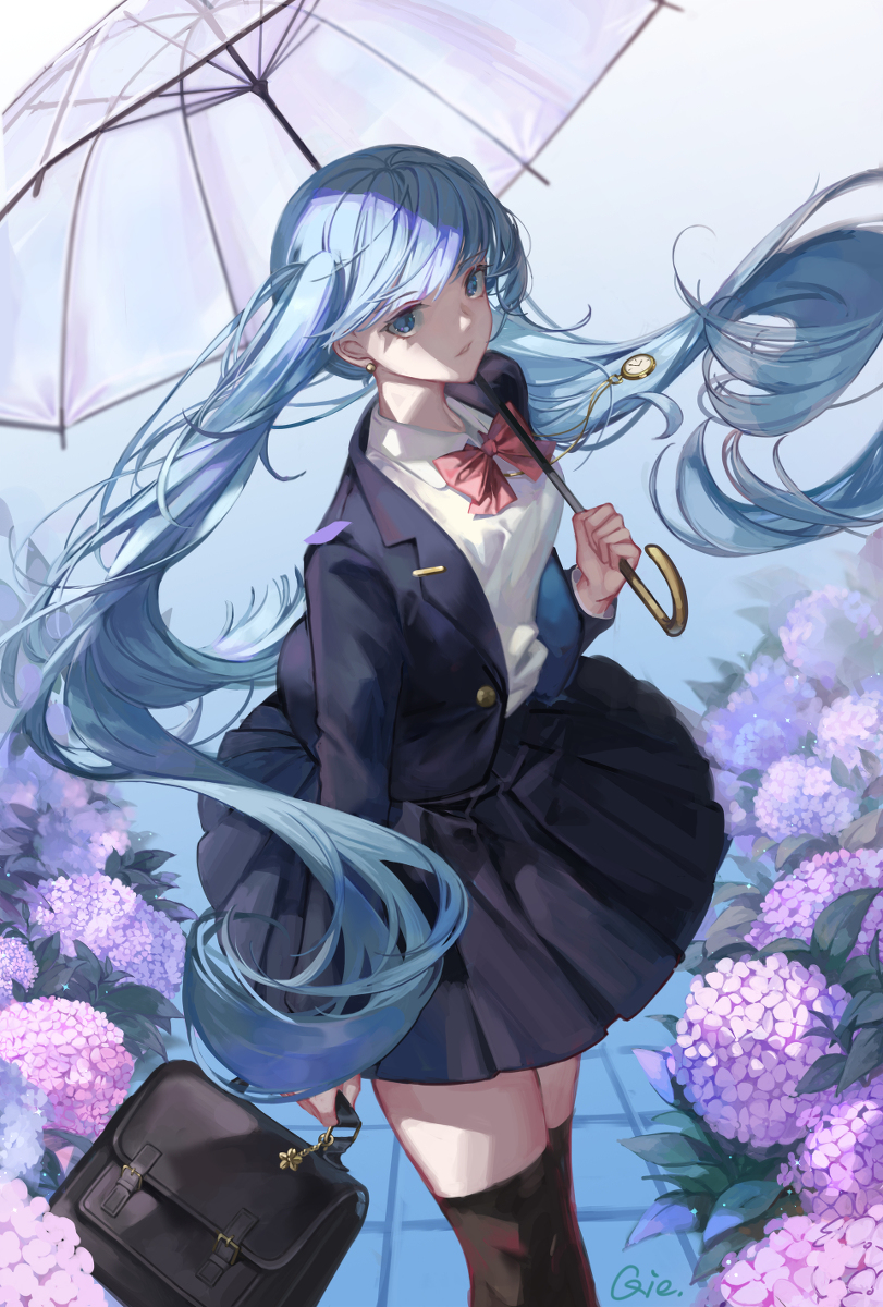 This is a pixiv picture whose title is blue.