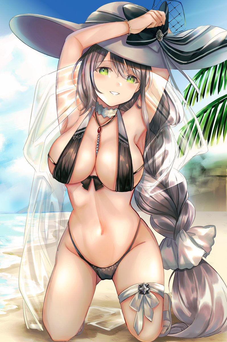 This is a pixiv picture whose title is 水着アクィラ.