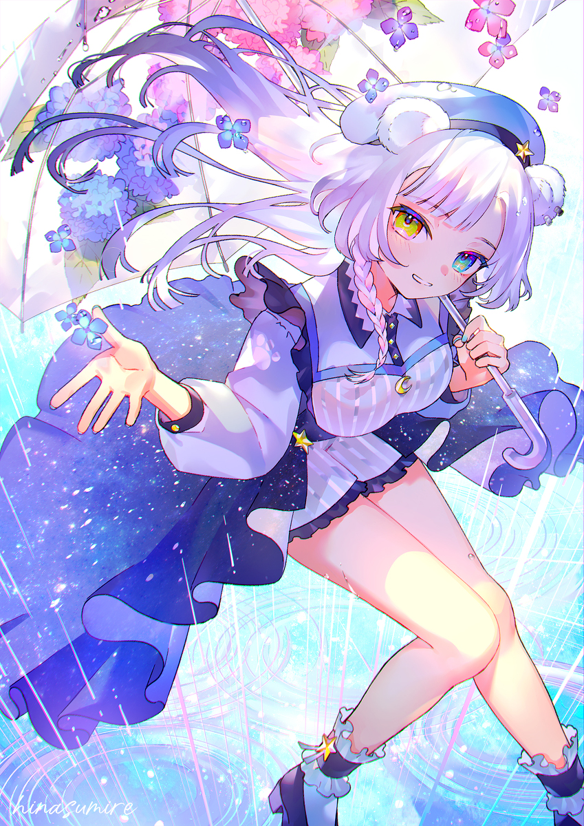 This is a pixiv picture whose title is ☔.