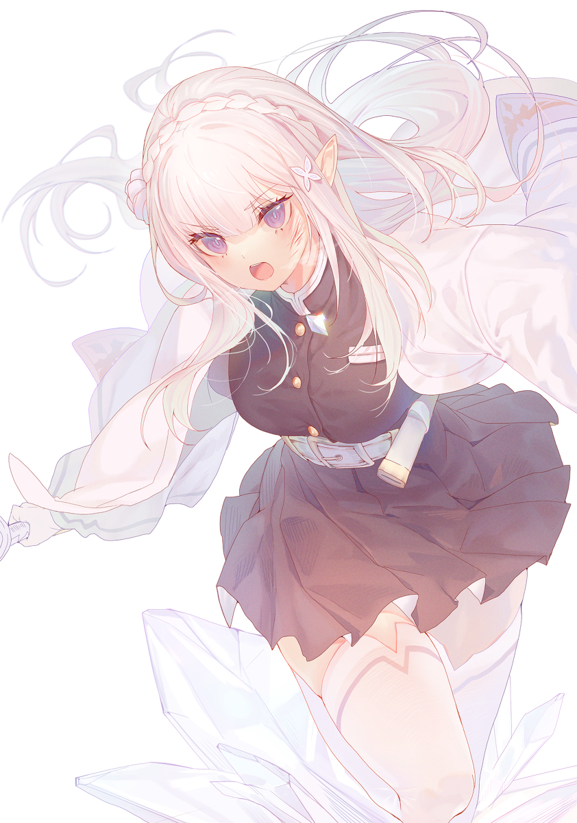 This is a pixiv picture whose title is 氷柱 エミリア.