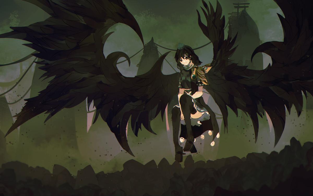 This is a pixiv picture whose title is wings of the mountain.