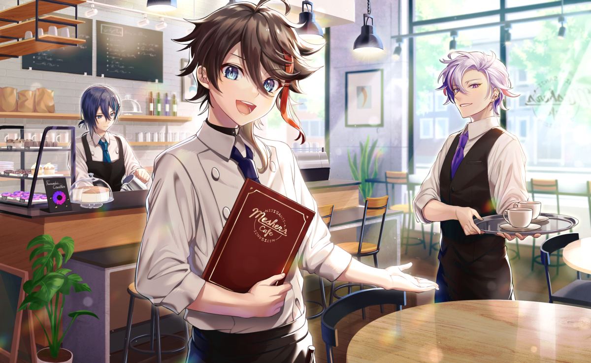 This is a pixiv picture whose title is Mesher's Cafe.