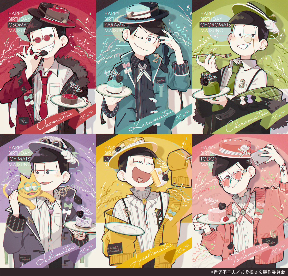 This is a pixiv picture whose title is おそ松さんコラボ.