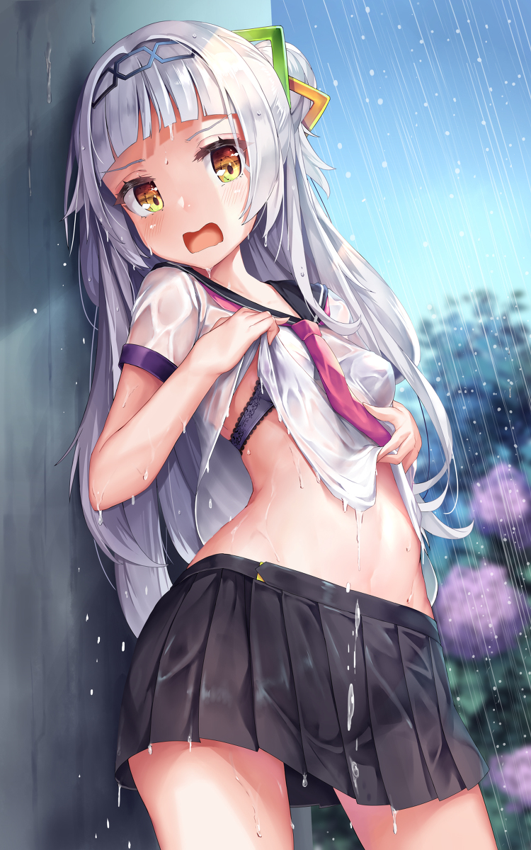 This is a pixiv picture whose title is 梅雨しおんちゃん.