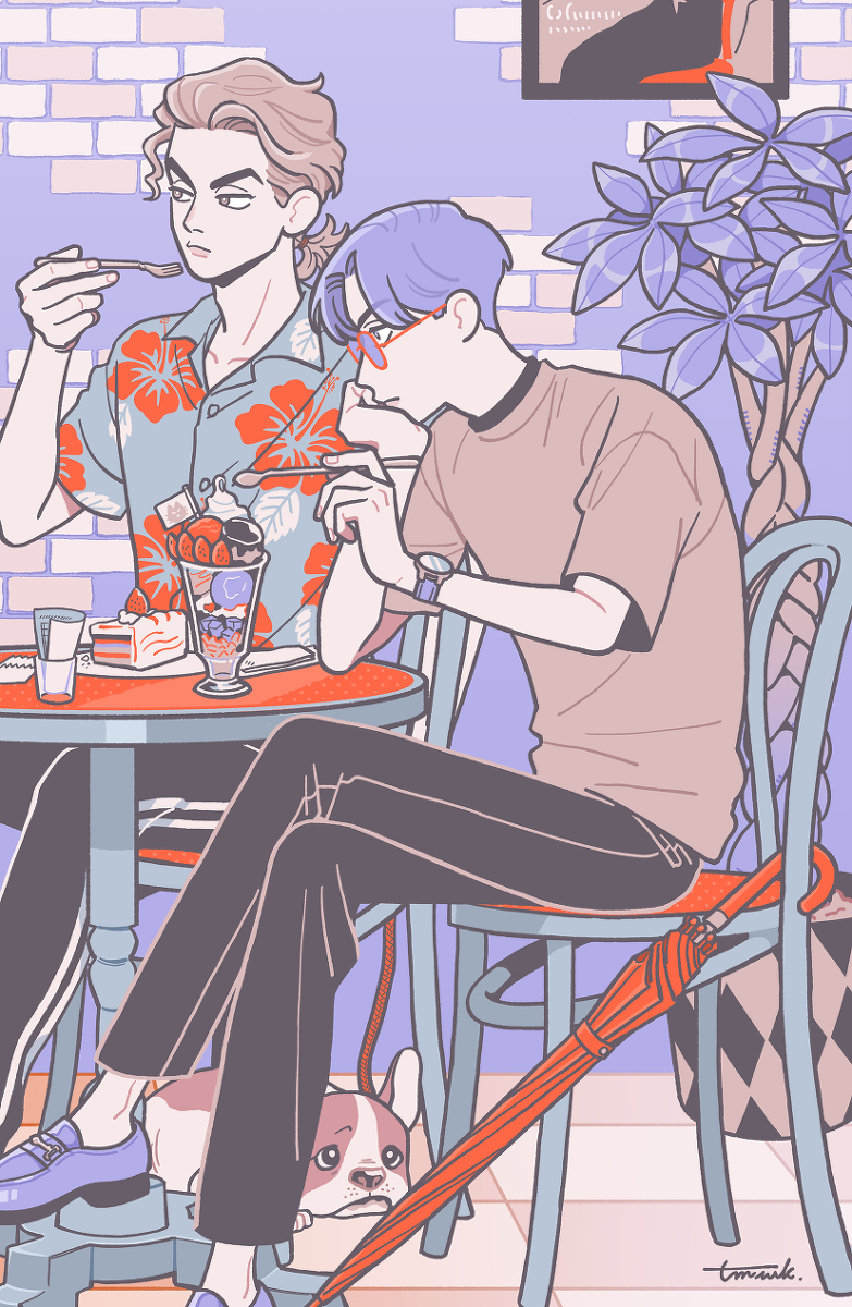 This is a pixiv picture whose title is CAFE.