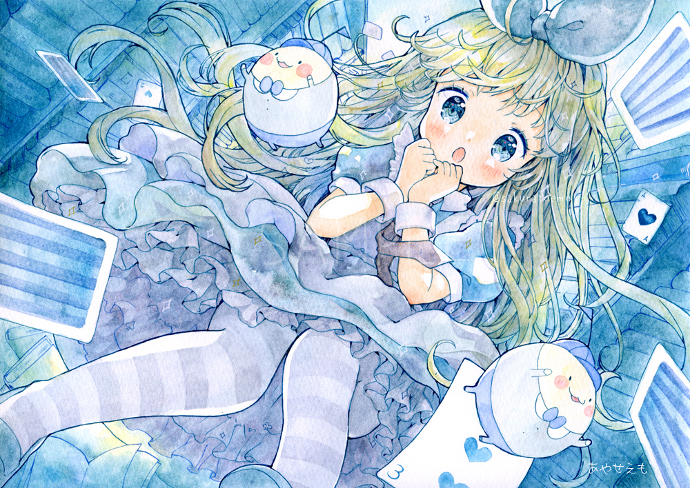 This is a pixiv picture whose title is 青の国のありすちゃん.