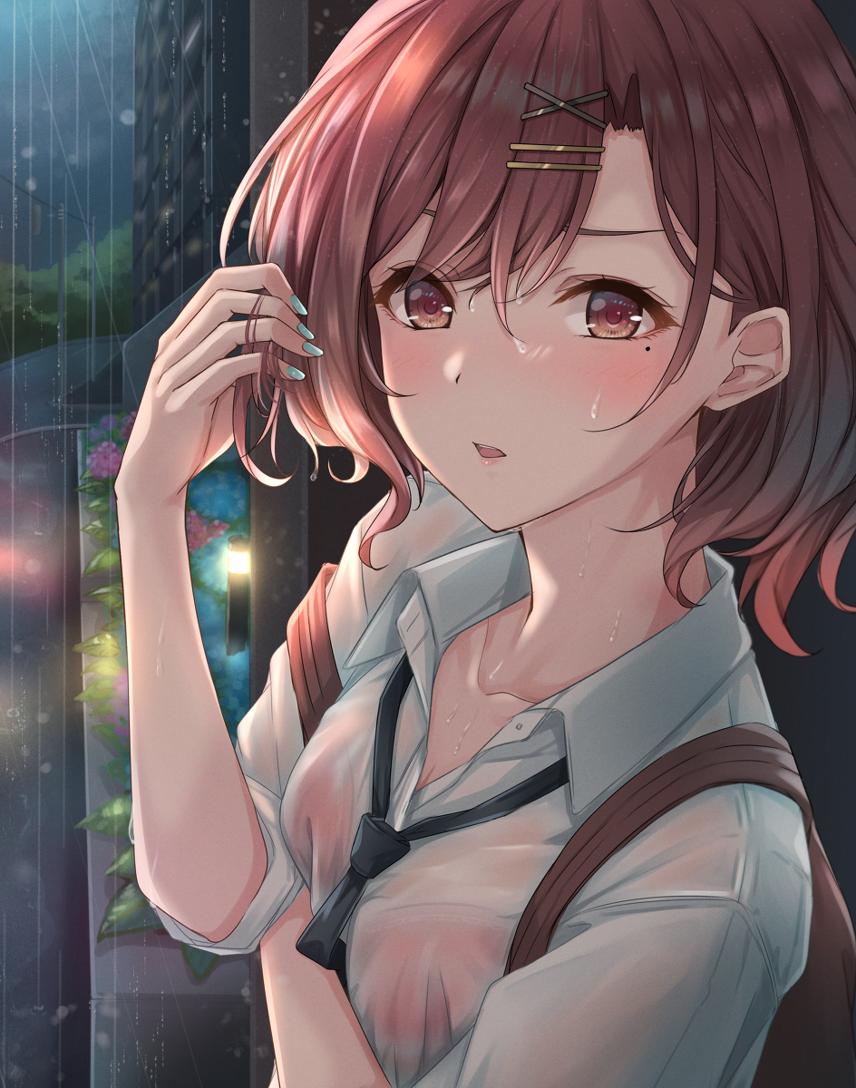 This is a pixiv picture whose title is 樋口×雨.