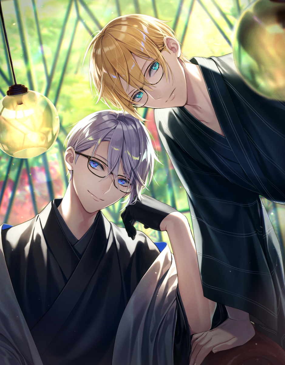 This is a pixiv picture whose title is 眼鏡.