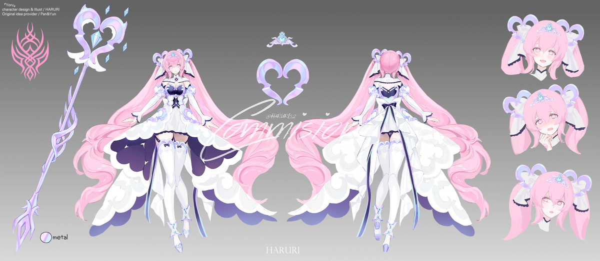 This is a pixiv picture whose title is 『Design sheet』 CM.