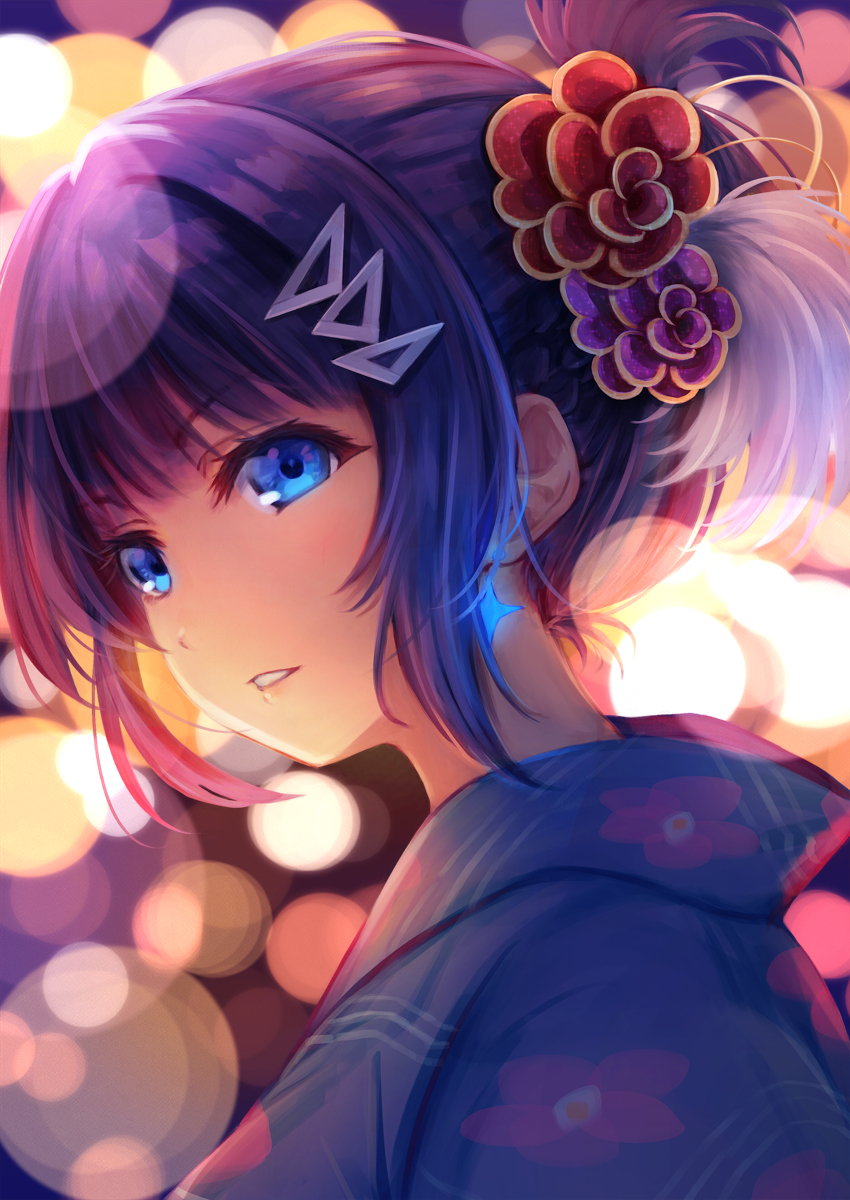 This is a pixiv picture whose title is 朝香果林.