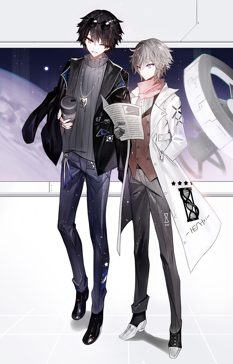 This is a pixiv picture whose title is 休憩時間.