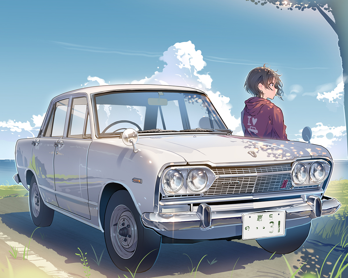 This is a pixiv picture whose title is あーしの愛車.