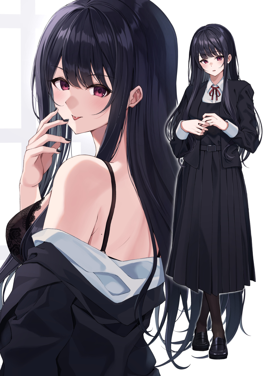 This is a pixiv picture whose title is 清楚な彼女に惑わされたい.