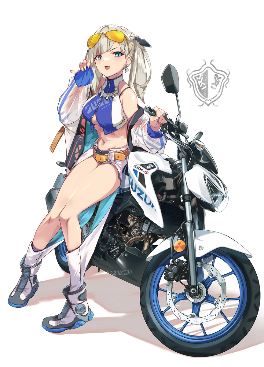 This is a pixiv picture whose title is GSX-S 150.