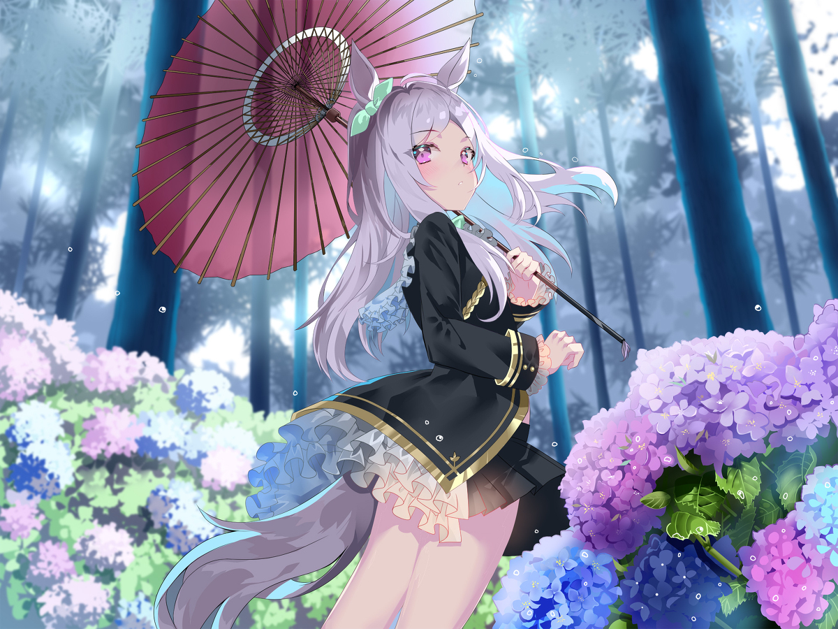 This is a pixiv picture whose title is 紫陽花.